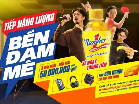 Tiếp năng lượng với Number 1 để nhận hơn 860.000 cơ hội trúng thưởng với tổng trị giá tới 10 tỷ đồng trong hè này