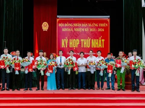 Xã Ứng Thiên tập trung ổn định bộ máy tổ chức, sớm giải quyết những vướng mắc tồn tại các khu đấu giá đất