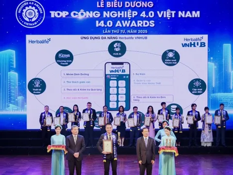 Herbalife Việt Nam đạt giải thưởng “Top Công Nghiệp 4.0” lần thứ 3 liên tiếp