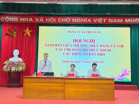 Xã Thuận An triển khai kế hoạch tổ chức đại hội chi bộ