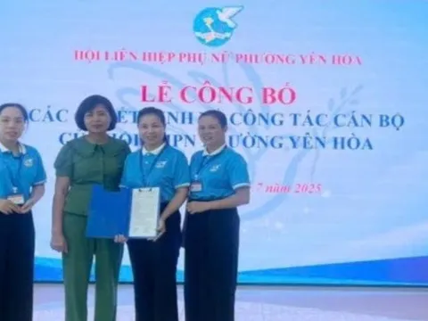 Hội phụ nữ phường Yên Hòa: Phát huy tinh thần đoàn kết, đổi mới trong hoạt động
