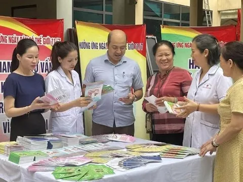 Hà Nội: Phường Phương Liệt tổ chức tuyên truyền lưu động hưởng ứng Ngày dân số thế giới 11/7