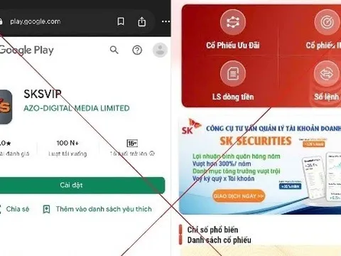 Đầu tư chứng khoán trên ứng dụng SKSVIP, 3 người chơi mất 3,5 tỷ đồng