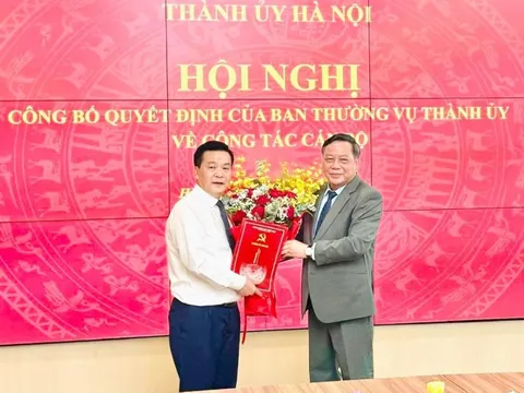 Đồng chí Lê Trung Kiên được phân công làm Phó Trưởng ban Tổ chức Thành ủy Hà Nội