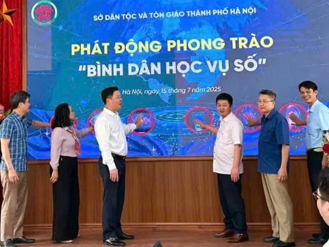 Sở Dân tộc và Tôn giáo Thành phố Hà Nội phát động phong trào “Bình dân học vụ số”