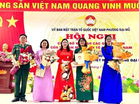 Đồng chí Lê Thị Bích Hà làm Chủ tịch Uỷ ban Mặt trận Tổ quốc Việt Nam phường Đại Mỗ