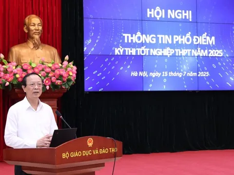 Bộ Giáo dục và Đào tạo công bố phổ điểm các môn thi tốt nghiệp THPT năm 2025