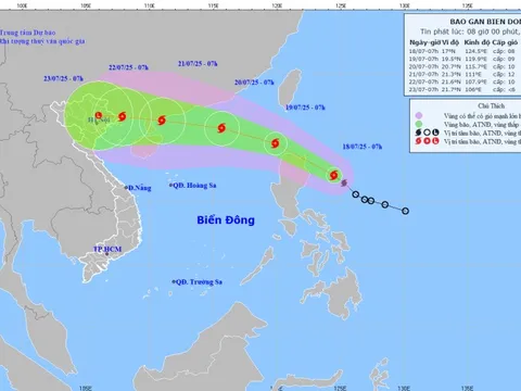 Bão WIPHA tiến vào Biển Đông, sẽ gây mưa lớn cho Bắc Bộ