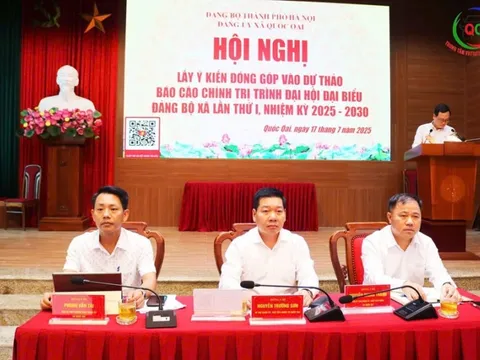 Đảng ủy xã Quốc Oai tổ chức hội nghị góp ý dự thảo báo cáo chính trị Đại hội Đảng bộ xã lần thứ Nhất