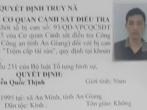 Truy nã nam thanh niên trộm 17kg khô mực