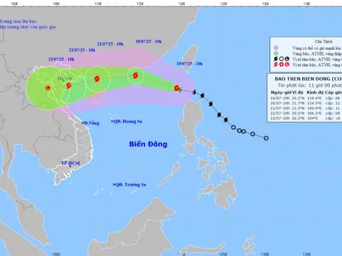 Bão WIPHA di chuyển nhanh, gây mưa lớn diện rộng