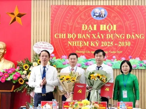 Chi bộ Ban Xây dựng Đảng phường Thượng Cát tổ chức Đại hội lần thứ I, nhiệm kỳ 2025 – 2030