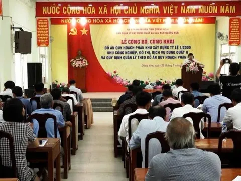 Công bố quy hoạch KCN, đô thị, dịch vụ Dung Quất II gần 1.500 ha