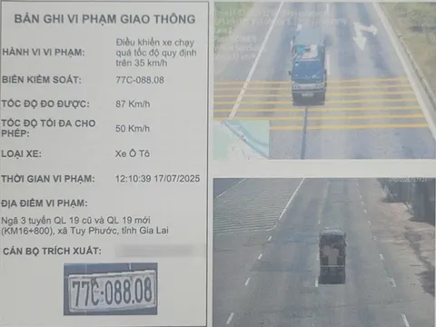 21 lần vi phạm tốc độ, tài xế bị phạt gần 115 triệu đồng