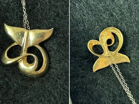 Phát hiện chấn động từ mặt dây chuyền mua tại cửa hàng đồ cũ