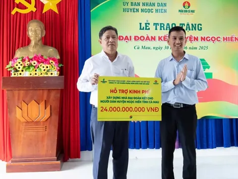 PVCFC chung tay cùng Cà Mau xây dựng nông thôn mới: Xóa nhà tạm, thắp sáng miền quê
