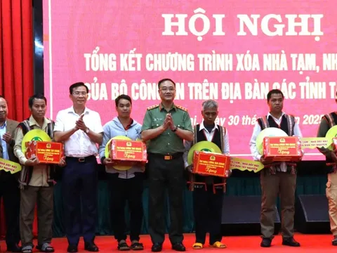 Bộ Công an hỗ trợ xóa 6.370 nhà tạm, nhà dột nát trên địa bàn Tây Nguyên
