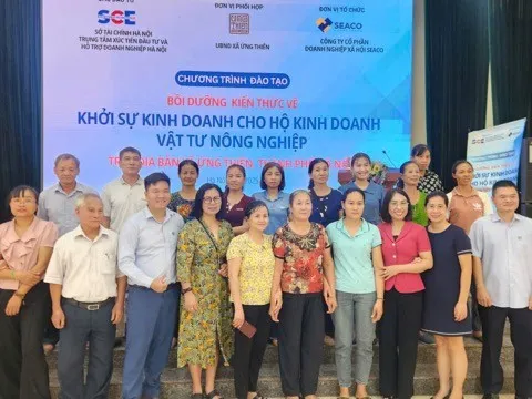 Xã Ứng Thiên bồi dưỡng kiến thức về khởi sự doanh nghiệp cho các hộ kinh doanh vật tư nông nghiệp