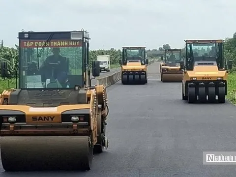 22 mũi thi công "chạy nước rút" trên tuyến đường Lộ Tẻ - Rạch Sỏi