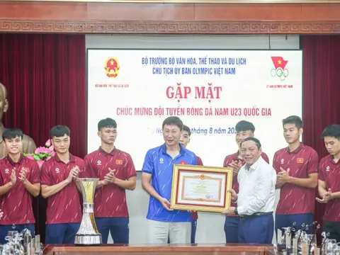 Đội tuyển U23 Việt Nam vinh dự nhận Bằng khen của Thủ tướng Chính phủ