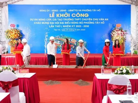 Khởi công dự án cải tạo, nâng cấp trường THPT Chu Văn An