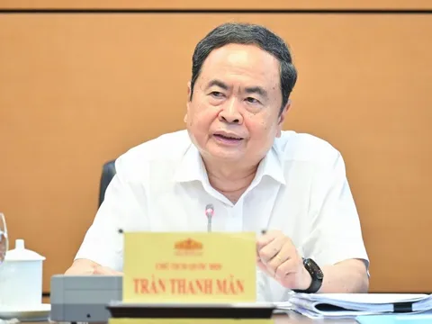 Chủ tịch Quốc hội Trần Thanh Mẫn chủ trì cuộc họp giao ban lãnh đạo Quốc hội