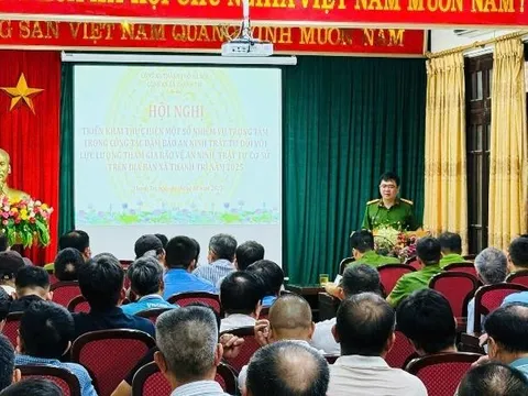 Công an xã Thanh Trì xây dựng lực lượng an ninh cơ sở vững mạnh