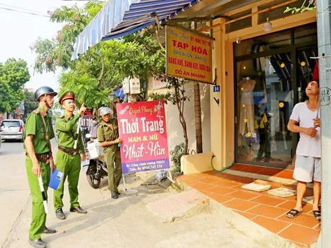 Xã Đoài Phương ra quân đảm bảo an toàn giao thông, trật tự đô thị