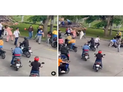 Bắt nhóm nam, nữ đánh nhau náo loạn tại khu công nghiệp