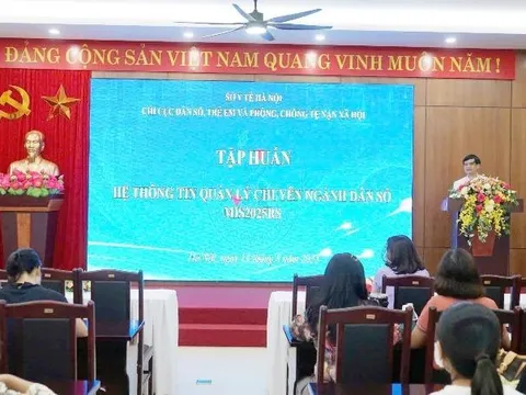 Hà Nội tổ chức tập huấn Hệ thông tin quản lý chuyên ngành Dân số MIS2025RS