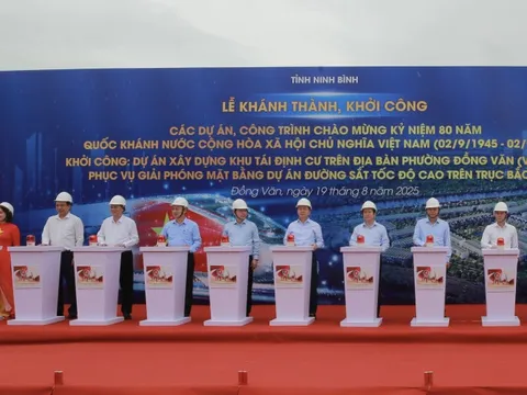Khởi công Khu tái định cư đầu tiên phục vụ Dự án đường sắt tốc độ cao Bắc–Nam