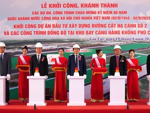 Gia Lai: Khởi công đường cất hạ cánh số 2 Cảng hàng không Phù Cát