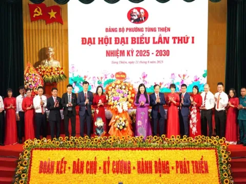 Tùng Thiện đoàn kết, trí tuệ, bản lĩnh, trách nhiệm, xây dựng phường giàu đẹp, văn minh