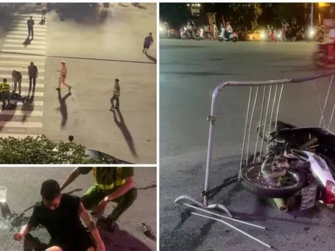 Xử lý nghiêm đối tượng lao xe vào Cảnh sát cơ động làm nhiệm vụ bảo vệ buổi hợp luyện A80 ‎ ‎