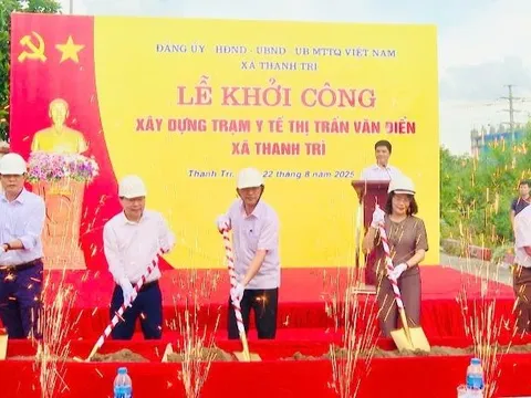 Xã Thanh Trì khởi công xây dựng Trạm Y tế thị trấn Văn Điển