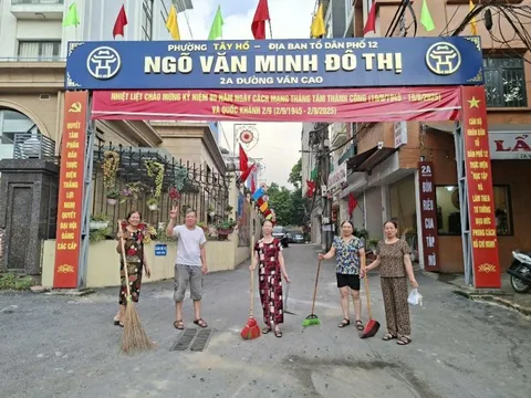 Phường Tây Hồ tăng cường trật tự đô thị và vệ sinh môi trường