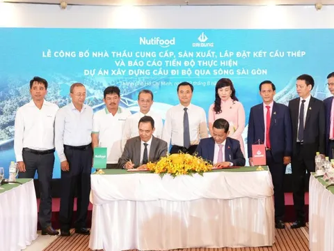 Nutifood công bố nhà thầu cung cấp, sản xuất và lắp đặt kết cấu thép cho dự án cầu đi bộ qua sông Sài Gòn