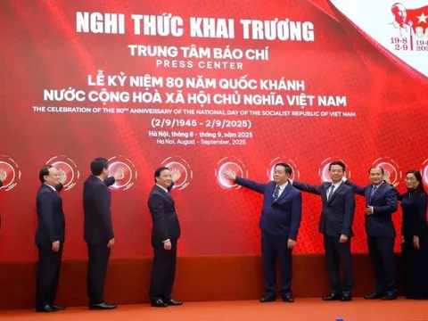Khai trương Trung tâm báo chí Lễ kỷ niệm 80 năm Quốc khánh 2/9