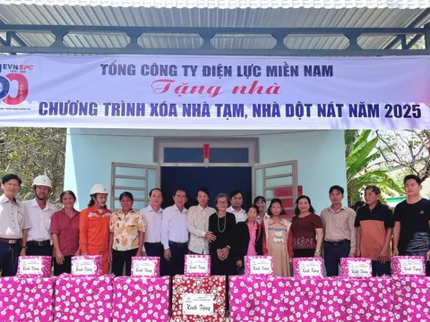 EVNSPC dành gần 19 tỷ đồng góp phần xóa nhà tạm tại các tỉnh miền Nam