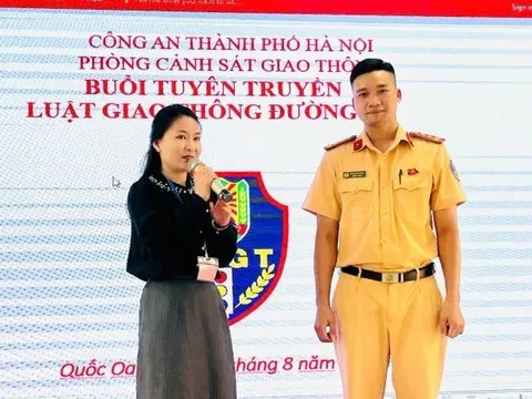 96 học viên được tuyên truyền về luật an toàn giao thông