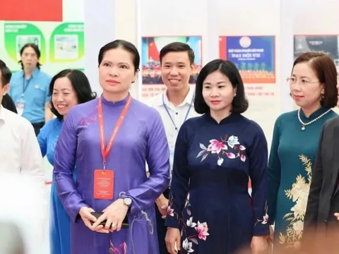 Không gian Triển lãm của Hội LHPN Việt Nam tái hiện hành trình, mốc son chói lọi của phụ nữ Việt Nam