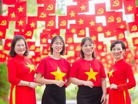 Phường Đông Ngạc rộn ràng sắc đỏ chào mừng Quốc khánh 2/9