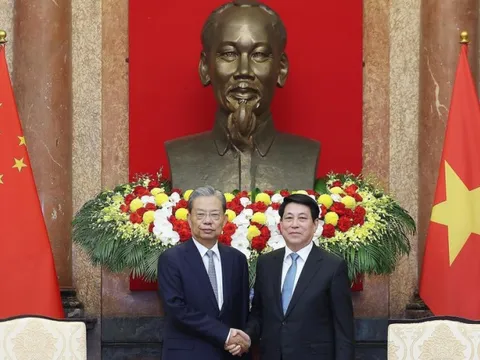 Chủ tịch nước Lương Cường tiếp ông Triệu Lạc Tế