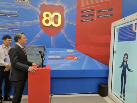 AI pháp luật được giới thiệu tại Triển lãm Thành tựu đất nước