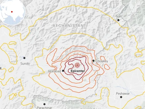 Động đất tại Afghanistan, hơn 1.400 người thiệt mạng