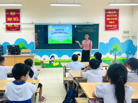 Các trường học trên địa bàn xã Ứng Thiên hân hoan khai giảng năm học mới
