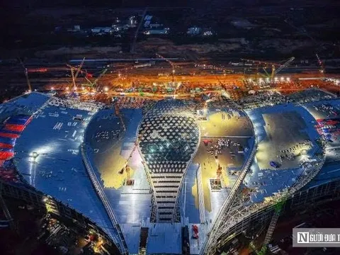 Lắp đèn lề, đèn tiếp cận đường băng số 1 Sân bay Long Thành phục vụ bay hiệu chuẩn