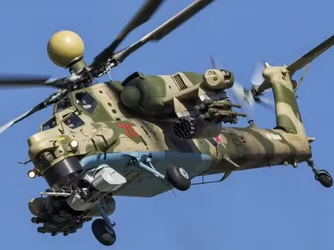 Khoảnh khắc “Thợ săn đêm” Mi-28NM nhả đạn, bắn hạ khí tài của Ukraine
