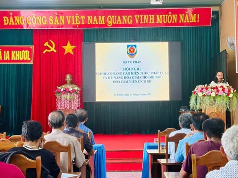 Bồi dưỡng pháp luật, kỹ năng hòa giải về đất đai cho hòa giải viên cơ sở