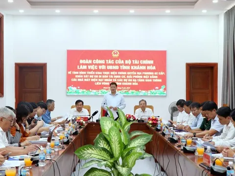 Bộ Tài chính làm việc với Khánh Hòa về công tác GPMB cho dự án nhà máy điện hạt nhân